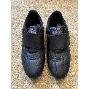 Lonsdale Men's Balham Trainers Black Leather Upper Men’s Size 9